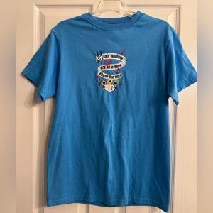 Vintage Blue Embroidered Music Teacher Shirt